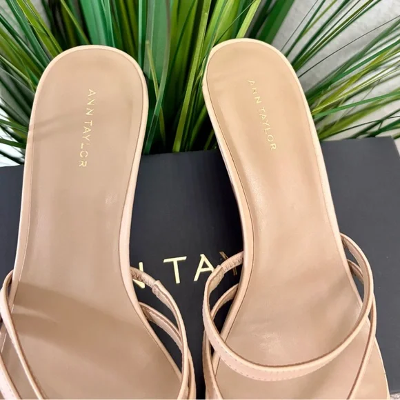 Ann Taylor Strappy Leather Mule Sandals - Picture 5 of 10